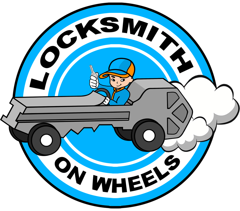 Locksmith on Wheels mobile locksmith logo